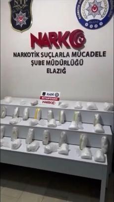 Elazığ’da 20 kilo metamfetamin ele geçirildi; 5 tutuklama