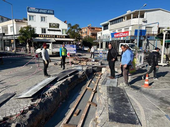 Didim Çamlık Mahallesi'nde yağmur suyu ızgara hattı çalışmalarına başlandı