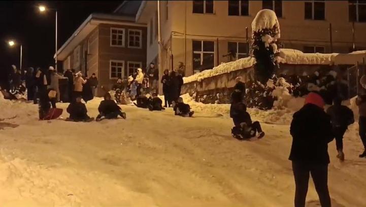 Cide'de kar keyfi