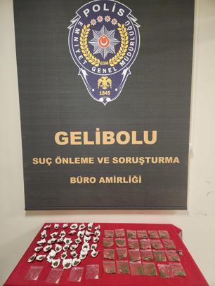 Evinde uyuşturucu ile yakalanıp, gözaltına alındı