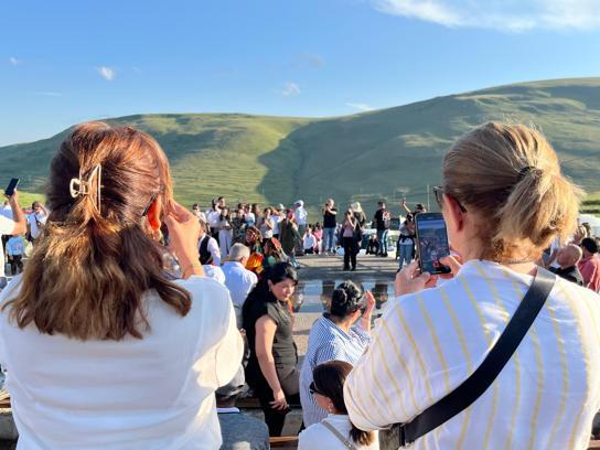 Damal’da hava açınca Atatürk’ün silüeti görüldü