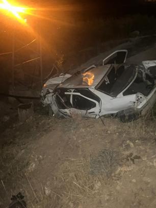 Otomobil, şarampole uçtu: 1 ölü, 3 yaralı