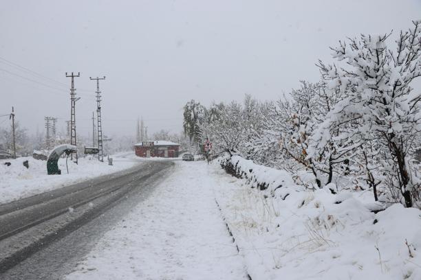 Kayseri'de kar yağışı
