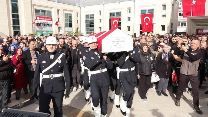 Şehit Pilot Hasan Bahar son yolculuğuna uğurlandı
