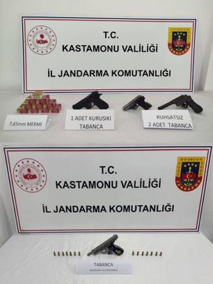 Kastamonu'da silah kaçakçılığı operasyonu: 5 gözaltı