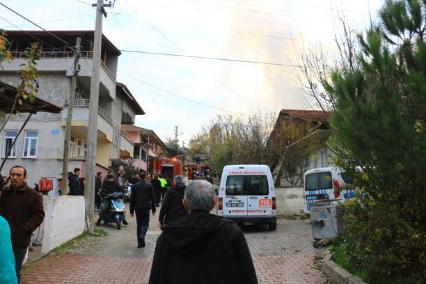 Tokat’ta çıkan yangında ev kullanılamaz hale geldi