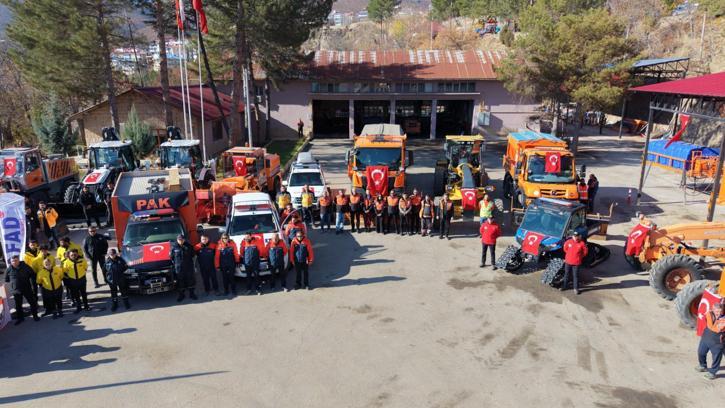 Tunceli’de 200 araç, 842 personelle kış hazırlığı tamam