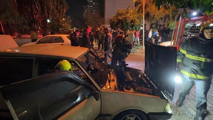 Aydın’da park ettiği araç saniyeler içinde alev aldı