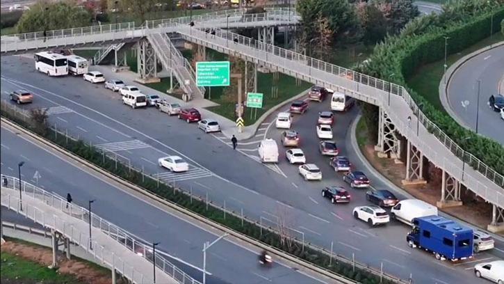 Beykoz'da dron destekli trafik denetimi: 32 sürücüye 69 bin lira ceza