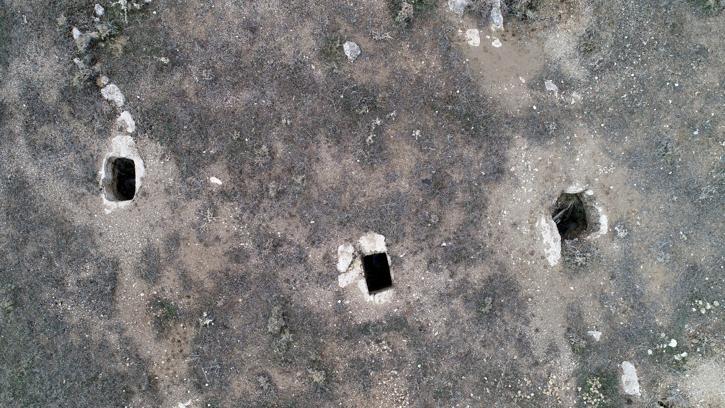 Urartuların oda mezarlarında defineci talanı