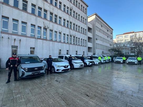 Keşan’da emniyete 10 yeni araç tahsis edildi