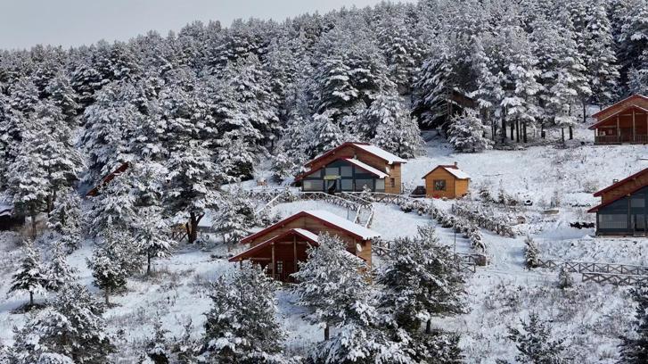Dumanlı Tabiat Parkı'nda kış manzarası