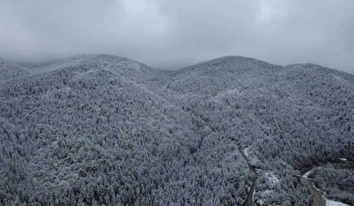 Karabük’ün yüksek kesimlerinde kar yağışı
