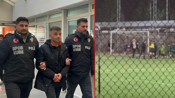 Antrenör, kadın hakeme saldırıp tokat attı