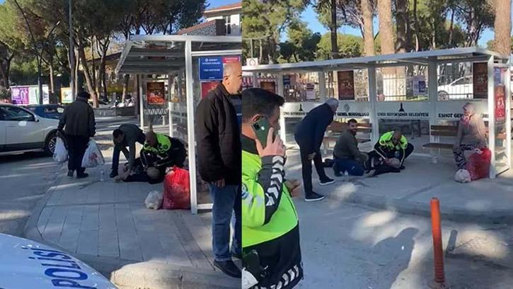 Polisin ilk yardım müdahalesi hayat kurtardı