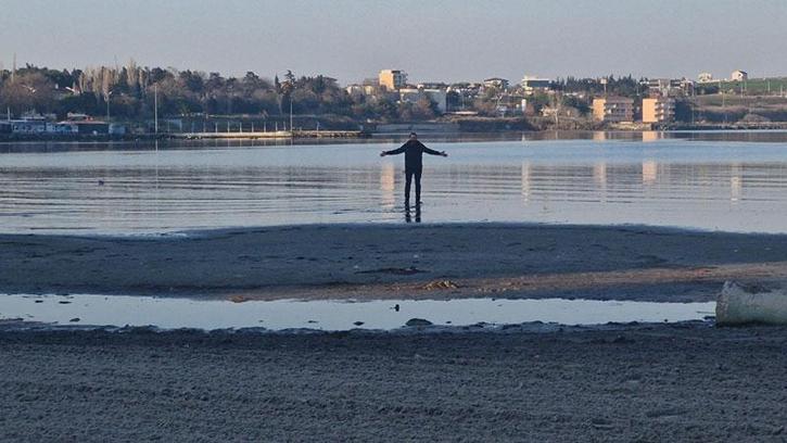 Tekirdağ’da deniz 20 metre çekildi