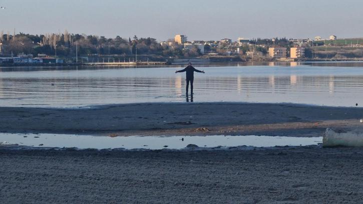Tekirdağ’da deniz 20 metre çekildi