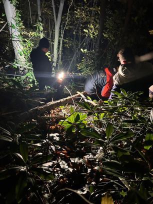 Engebeli arazide düşerek yaralanan orman işçisini ekipler kurtardı