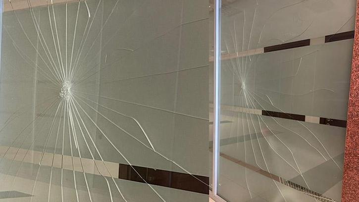 Ağabeyi ceza aldı, karar sonrası mahkeme salonunun camına yumruk attı