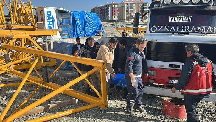 Şantiyede kule vinç kazası; 1 işçi yaralandı