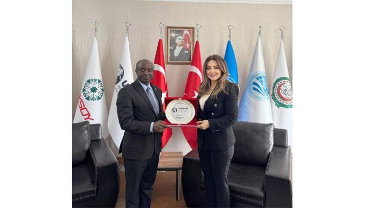 Burundi Ankara Büyükelçisi Ntureka, ULUSKON Başkanı Atasoy’u ziyaret etti