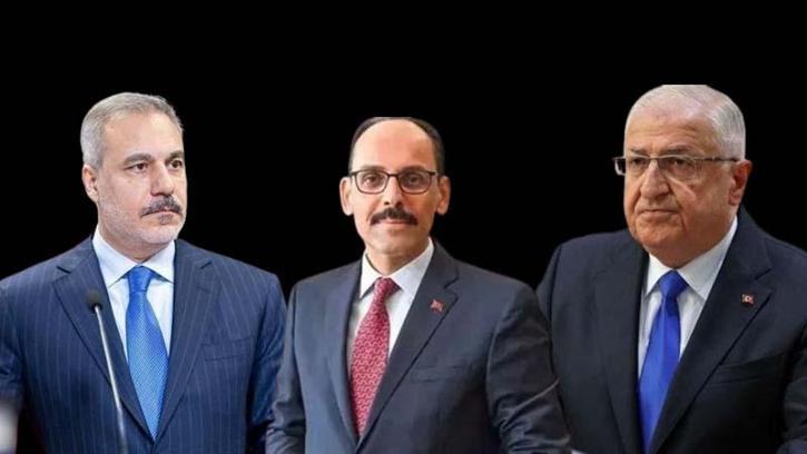 Bakanlar Fidan ve Güler ile MİT Başkanı Kalın, Şam'da