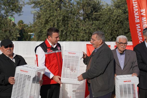 Osmaniye’de çiftçiye yüzde 75 hibeli plastik kasa desteği