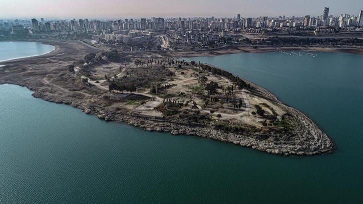 Adana'da adadaki kaçak yapılar yıkıldı; bölgenin son hali havadan görüntülendi