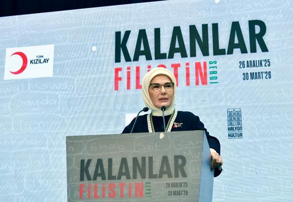 İstanbul - Emine Erdoğan 'Kalanlar' Filistin Sergisi'nin açılışında konuştu