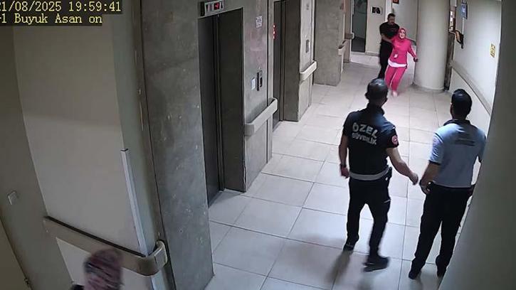Boşanma aşamasındaki eşini hastanede kovalayıp, vurmuştu; görüntüleri ortaya çıktı