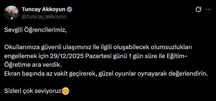 Mardin'de eğitime kar engeli