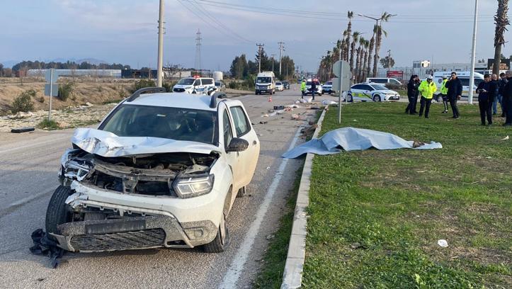 Ceyhan'da SUV ile çarpışan motosikletin sürücüsü hayatını kaybetti