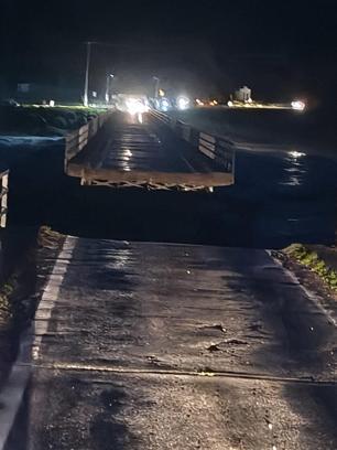 Balıkesir’de yağış nedeniyle köprü çöktü