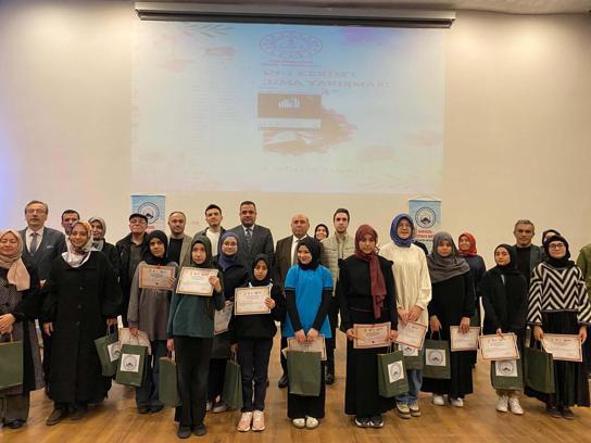 Sarıgöl'de, kur'an kerimi güzel okuma yarışmasında dereceye girenler belli oldu