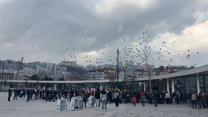 Kampanyası tamamlanan DMD’li Uras için gökyüzüne balonlar bırakıldı