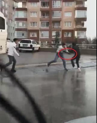 Ankara'da pompalı tüfekli kavga kamerada: 2 gözaltı