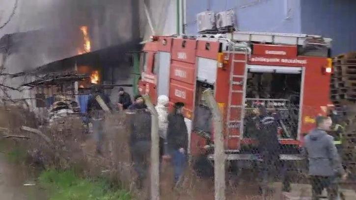 Soğuk hava deposunda çıkan yangın söndürüldü