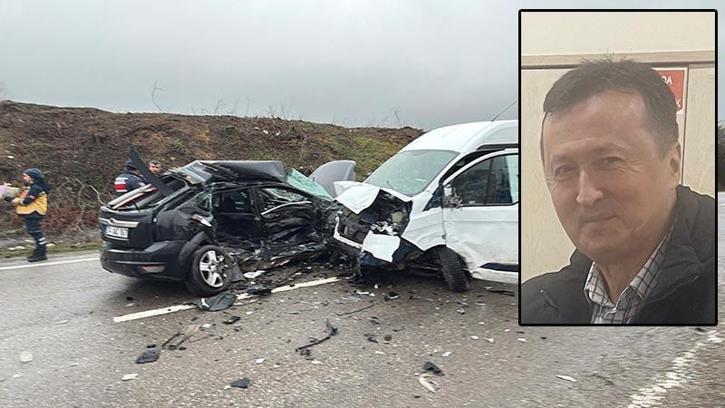 Polis memurunun emekliliğine 4 gün kala hayatını kaybettiği kaza kamerada