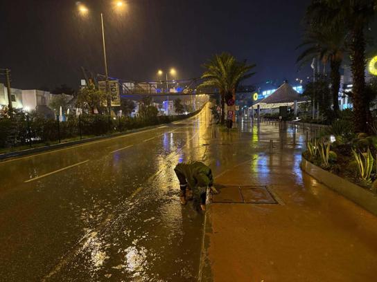 Bodrum'da belediyeden gece boyu sağanak teyakkuzu