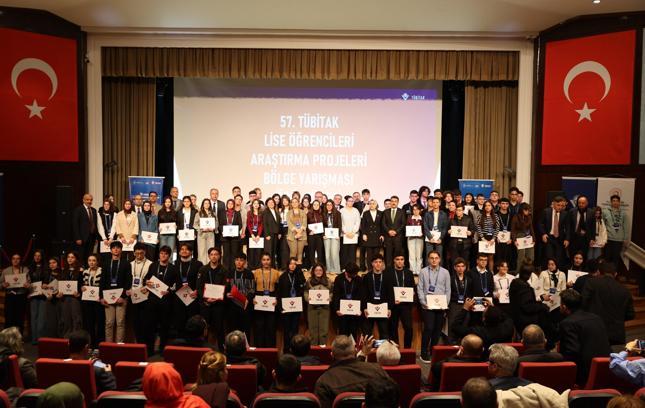 Kayseri'de 57. TÜBİTAK Lise Öğrencileri Araştırma Projeleri Yarışması ödül töreni düzenlendi