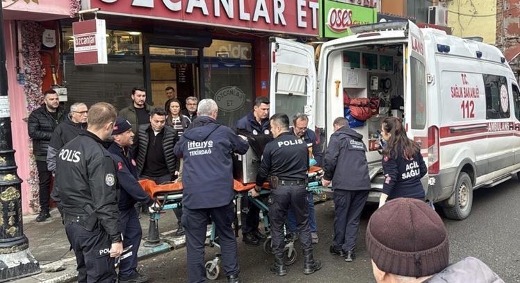 Kasapta elini kaptırdığı kıyma makinesiyle hastaneye götürüldü