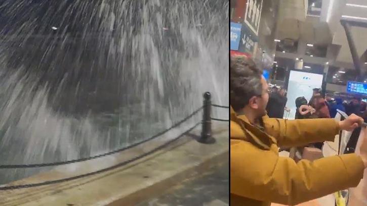 İstanbul'da fırtına nedeniyle bazı binaların çatısı uçtu, denizde dev dalgalar oluştu