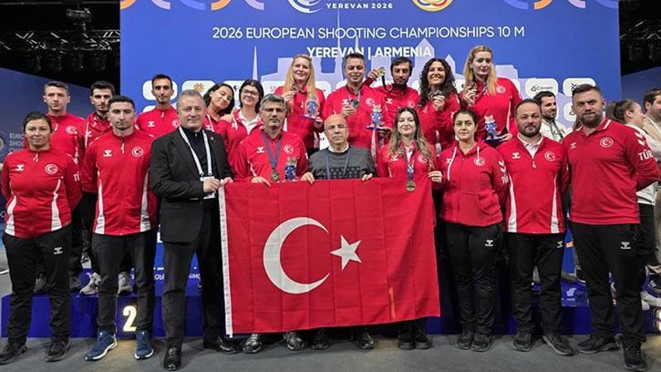 Milli atıcılar Avrupa Şampiyonası’ndan 7 madalya ile döndü
