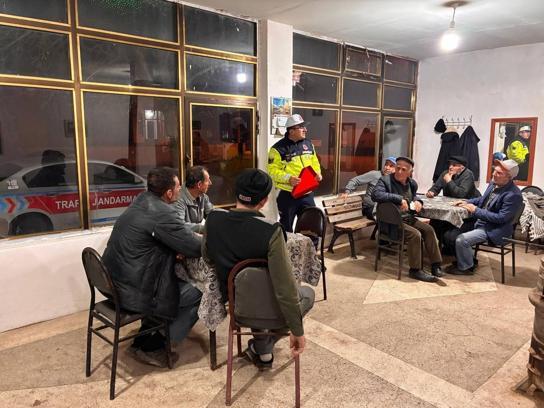 Edirne’de jandarmadan sürücülere trafik eğitimi