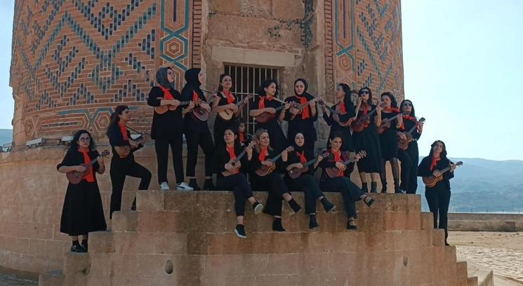12 bin yıllık Hasankeyf’te kadınlardan ukuleleli 8 Mart etkinliği