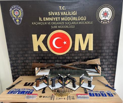 Sivas’ta silah kaçakçılığı operasyonu: 1 tutuklama