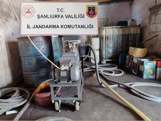 Şanlıurfa’da 1 ton 347 litre kaçak akaryakıt ele geçirildi