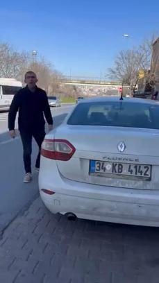 Avcılar'da sürücülerin trafik kavgası kamerada