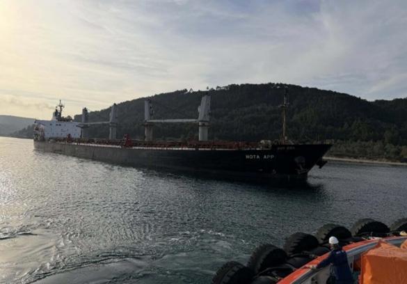 Çanakkale Boğazı’nda makine arızası yapan dökme yük gemisi karaya oturdu