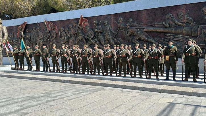 Şehitler Abidesi'ndeki 18 Mart törenlerinin genel provası yapıldı